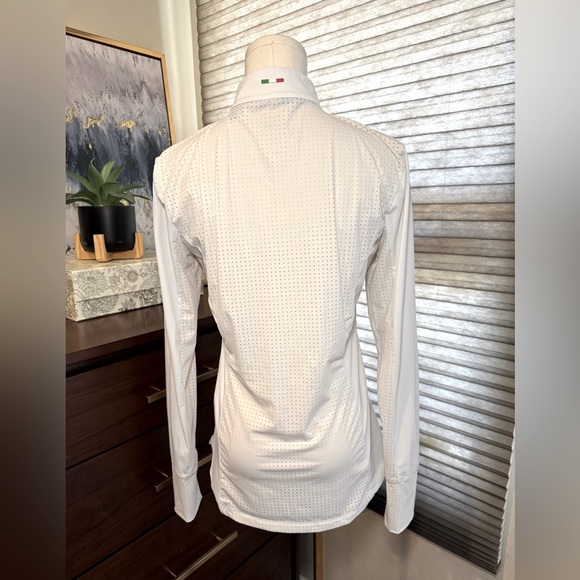 🐴 Alessandro Albanese Women's Vilamora Long Sleeve Zip Competition Shirt Size M - Picture 4 of 5